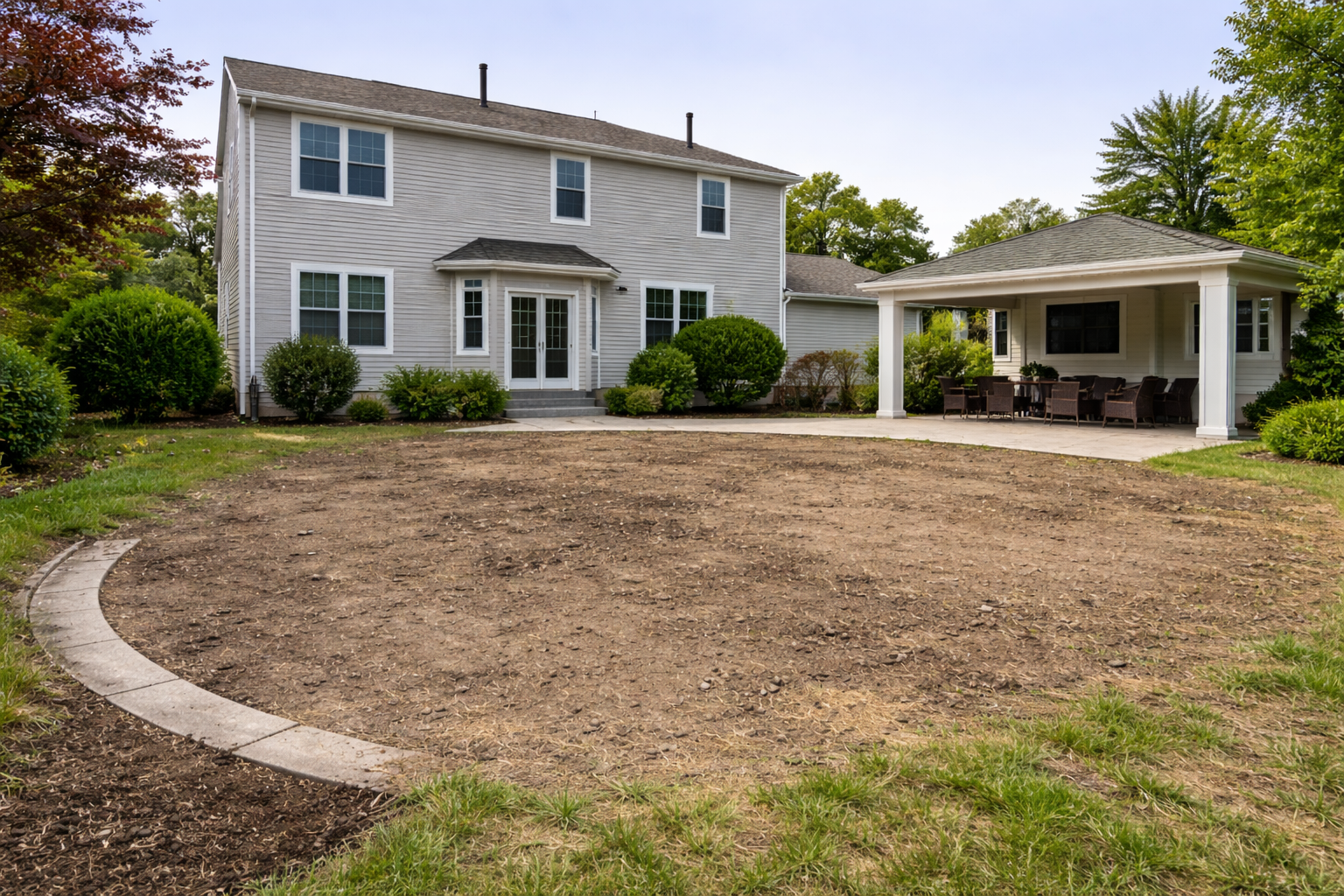 Before - Blank Dirt Yard Condition